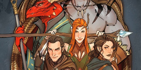 cropped image of the cover of Critical Role depicting the main characters