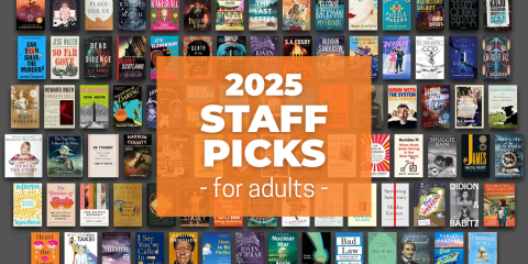A grid of dozens of adult fiction and non-fiction book covers.
