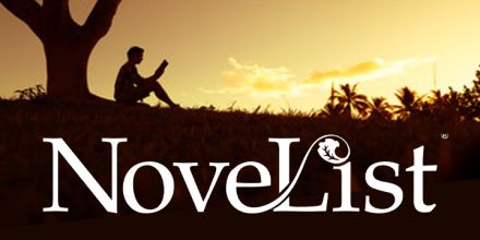 Novelist logo with a person sitting under a tree reading